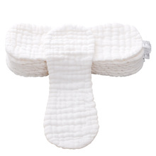 12层纱布尿片宝宝棉质透气新生婴儿介子布可洗尿布花生型尿片