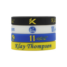 NBA勇士汤普森11号全系列硅胶手环手腕 金属搭扣可调节夜光