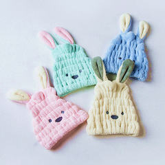 Long-Eared Rabbit Children's Cartoon Dry Hair Hat Wholesale Shower Cap Absorbent Hair Wiping Towel Head Scarf