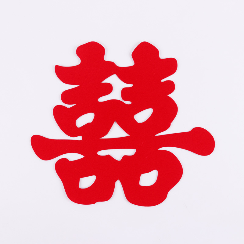 Celebridad en línea estilo chino no tejido flocado coche de boda sala de bodas franela Luna lechón decoración de la boda floristería suministros