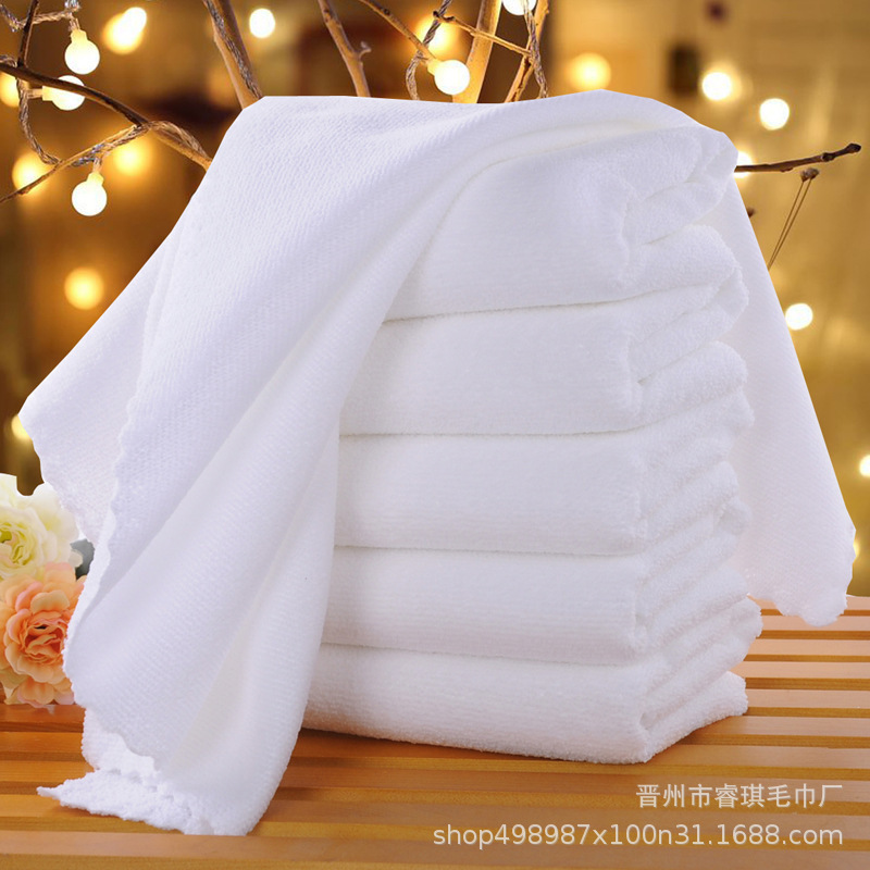 Disposable 180g warp knitted white towel sauna household Daily necessities beauty salon hotel gas station face towel