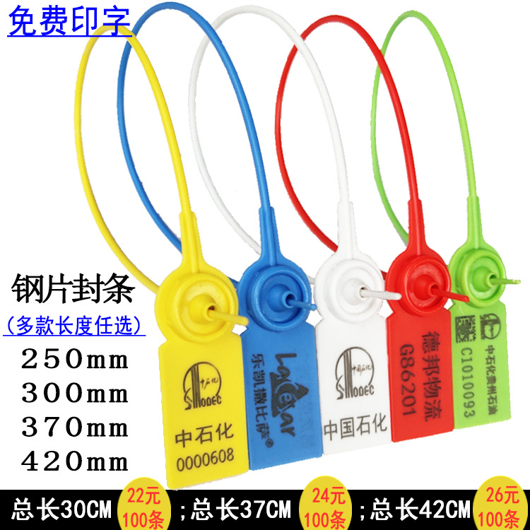 一次性塑料封条扎带防调包扣物流货柜箱铅封衣鞋包防伪封签吊牌锁