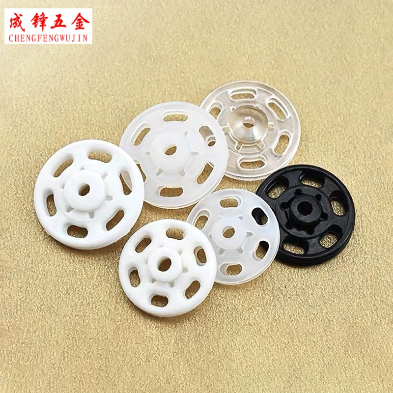 Оптовая пуговица большая прозрачная пластиковая скрытая пряжка одежда невидимая пуговица пуговица рубашка 1000 платных/сумка