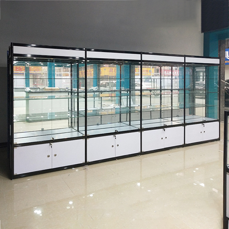 珠宝首饰玉器玻璃展示柜 美容化妆品陈列柜展会小商品展台 展柜