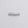 Rectangular accessory stainless steel, mirror effect