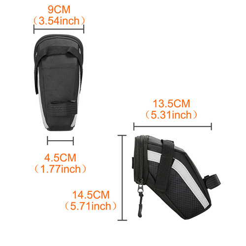 B-SOUL bicycle tail bag mountain road bike saddle bag water-repellent expandable rear seat bag bicycle accessories