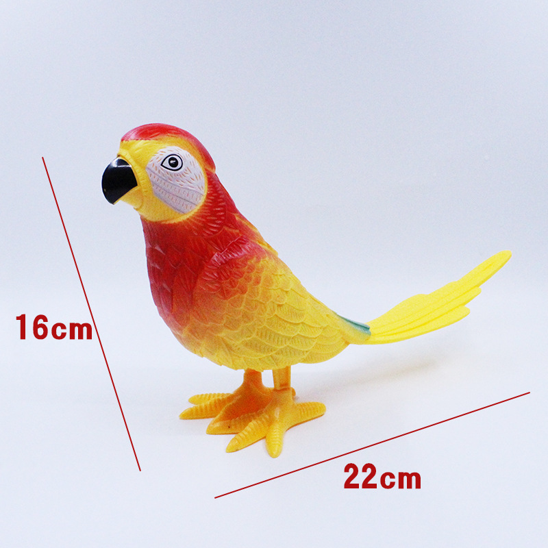 Bobinado reloj juguete loro Navidad parque de atracciones para niños regalo para niños al por mayor juguete para niños empuje