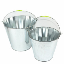 12L镀锌铁皮桶 铁皮水桶水缸家用镀锌水桶10元店日用百货9.9元批