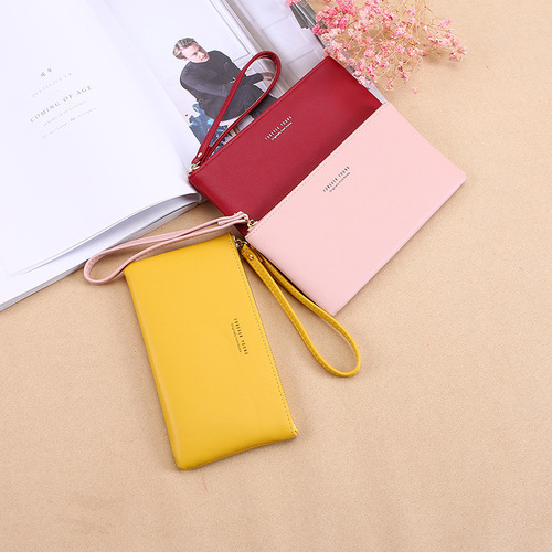 2020 Korean Version Zipper Handbag Coin Purse Money Clip New Women's Long Wallet Large Capacity Women's Wallet