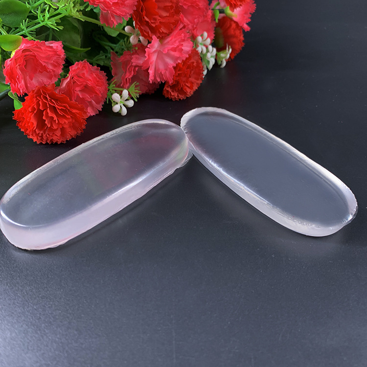 Amortiguación interior para hombros y pecho, silicona Q-elástica resistente a la presión, suministro directo del fabricante, accesorios de gel de poliuretano tipo gelatina, almohadillas para el talón rellenas de aceite, pegatinas para el talón.