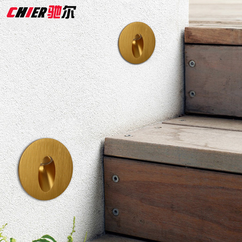 led foot lights step lights aluminum embedded corner lights step lights square wall lights round wall aisle lights