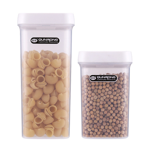 Household plastic sealed jar, transparent storage jar, kitchen grain storage box, moisture-proof and dust-proof candy snack jar