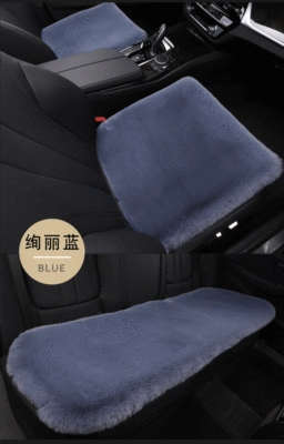 rabbit fur thickened Universal tie-free – Wool pad - gorgeous-blue-three-piece-set