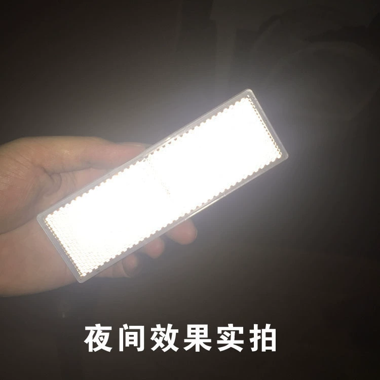 Retroreflective sticker, plastic night reflector