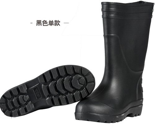 Non-slip EVA foam water shoes/water boots, men's and women's high-top, kitchen, food factory, waterproof, oil-resistant, warm, winter cotton long boots