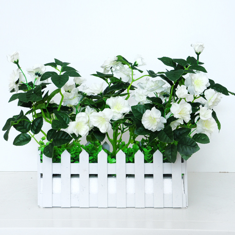 Flor artificial flor artificial sala de estar flor decorativa Flor de seda Flor de plástico maceta artificial bonsai decoración maceta de flores artificiales