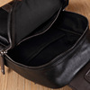 Polyurethane chest bag, small bag, trend black one-shoulder bag, Korean style, genuine leather, wholesale