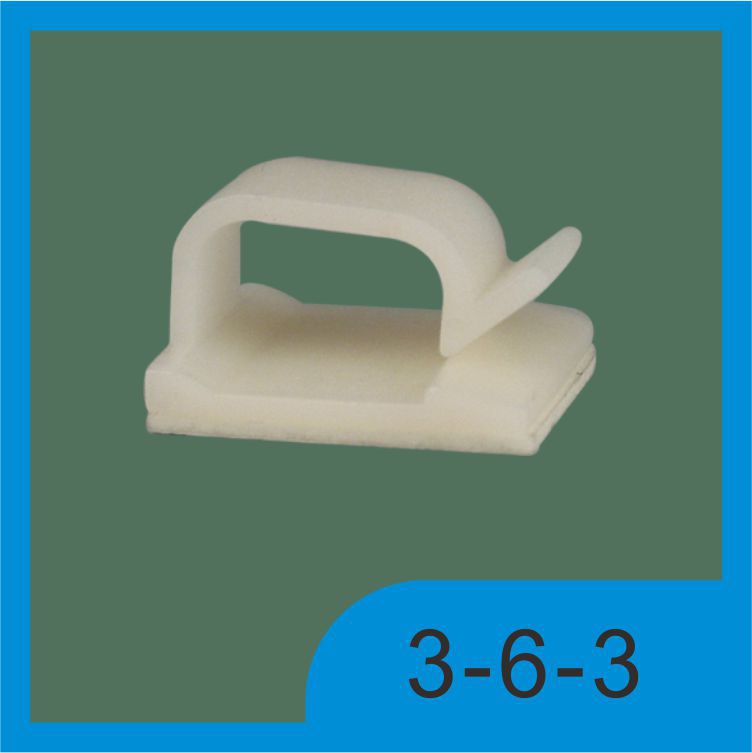 粘式理线夹 电线固定座3M束线固定座粘贴束线夹3M胶粘贴固定座