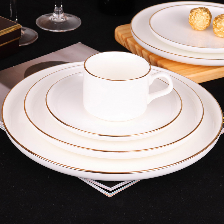 Nordic Style ins Round Flat Bottom Baking Pasta Cake Bread Plate Ceramic Western Plate Hand-painted Phnom Penh Straight Edge Plate Nordic Style ins Round Flat Bottom Baking Pasta Cake Bread Plate Ceramic Western Plate Hand-painted Phnom Penh Straight Edge Plate