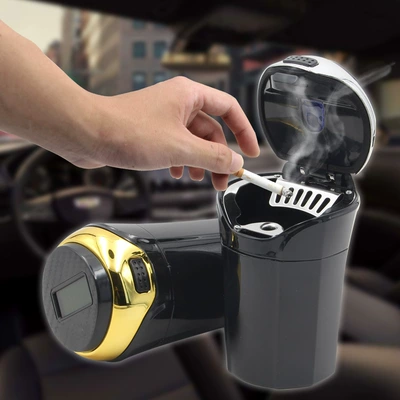 Car Flash N12B günəş enerjili, işıqlı və qapaqlı yaradıcı avtomobil külqabısı