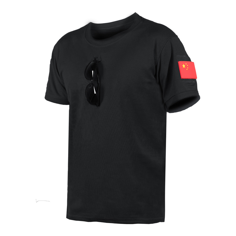 summer camouflage tactics quick dry sports short sleeve T-shirt with…