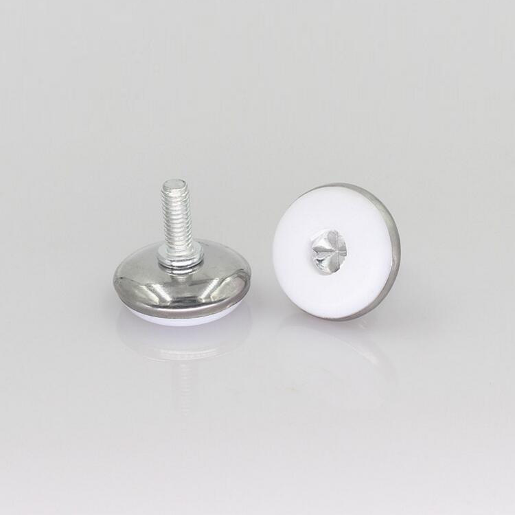 M6/M8 Pie ajustable blanco tornillo ajustable PIE BLANCO nylon ajustable pie Mesa silla pie hardware