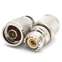 射频转接头UHF/N-KJM（UHF/SL16)转N型公头L16M母连接器插头高频