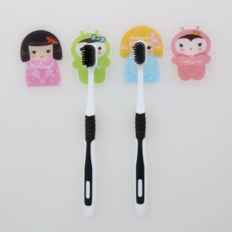 Cartoon toothbrush, storage system for beloved, no trace