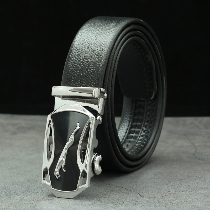 Metal Belt with Metal Buckle, Wear-Resistant Trousers Belt, Adjustable 120/140 cm, Multiple Styles
