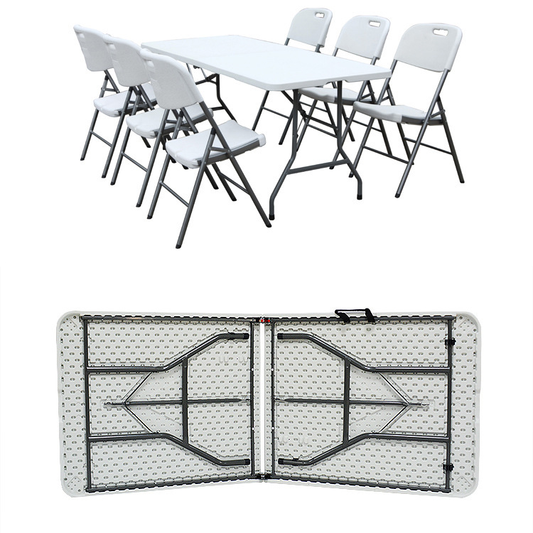 Folding Table 180cm Portable Long Table Dining Table Training Meeting Outdoor Folding Table Blow Molding Folding Table Stall Table Folding Table 180cm Portable Long Table Dining Table Training Meeting Outdoor Folding Table Blow Molding Folding Table Stall Table