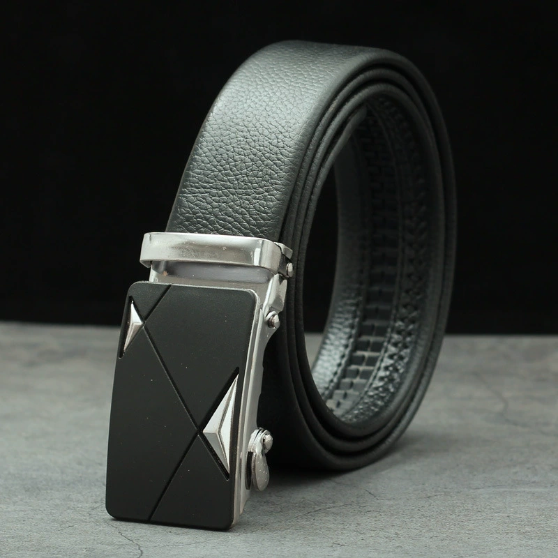 Metal Belt with Metal Buckle, Wear-Resistant Trousers Belt, Adjustable 120/140 cm, Multiple Styles