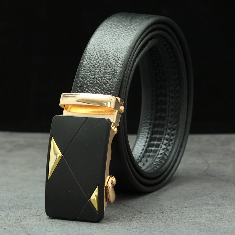 Metal Belt with Metal Buckle, Wear-Resistant Trousers Belt, Adjustable 120/140 cm, Multiple Styles