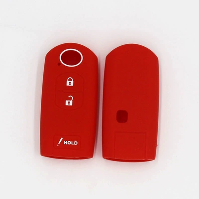 Static Rod/Key Bag 3 Button car key cover - red