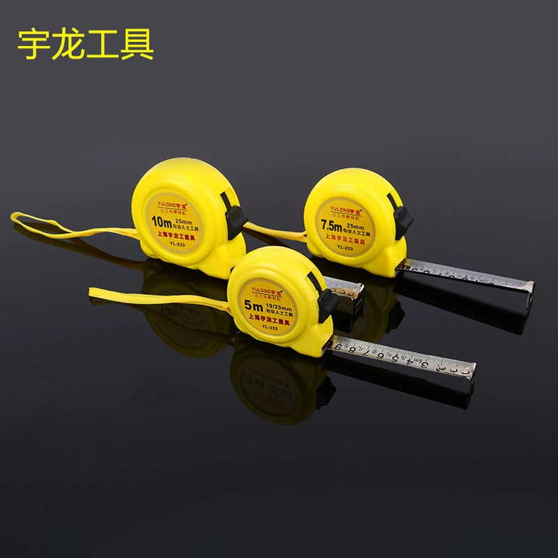 Прямые продажи с фабрики Yulong прозрачная сверхизносостойкая лента из нержавеющей стали 5 м 7,5 м устойчивая к падению стальная ленточная коробка линейка измерительный инструмент