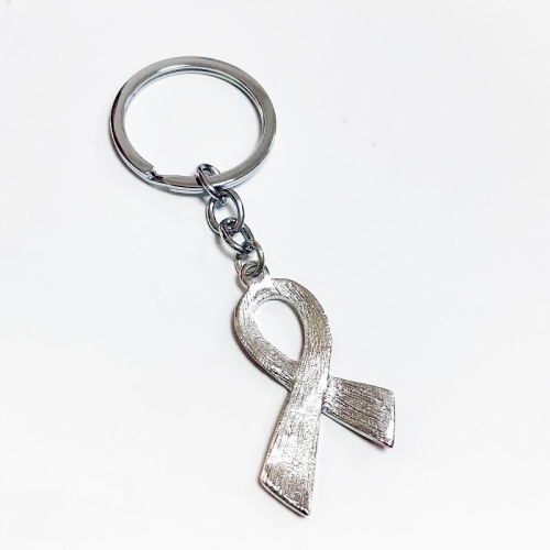 Business gift keychain December 1st AIDS Awareness Day souvenir red ribbon pendant jewelry