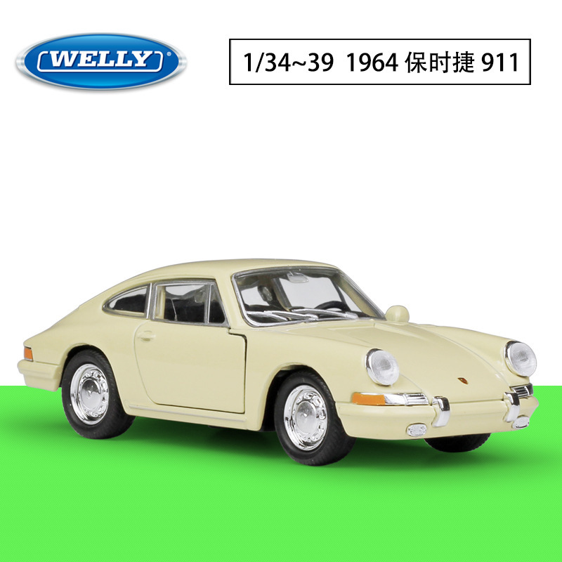 WELLY Willy 1:36 Porsche 1964 Porsche 911 simulation alloy car model pull back car WELLY Willy 1:36 Porsche 1964 Porsche 911 simulation alloy car model pull back car