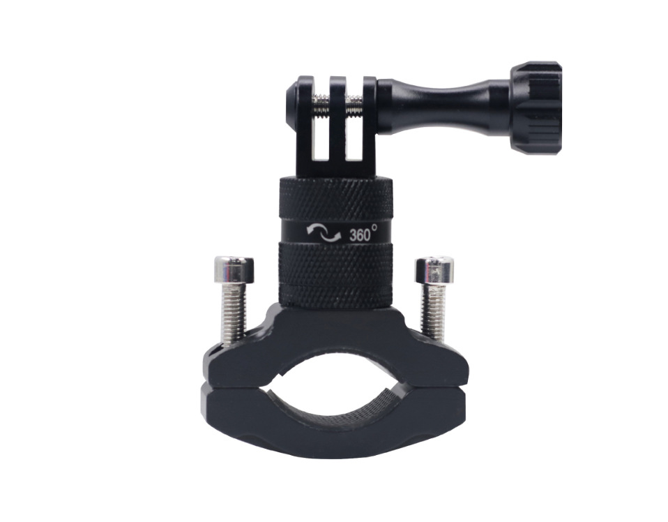 Soporte de bicicleta de aleación de aluminio para cámara DJI y GoPro clip giratorio 360° universal