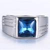 Metal steel blue diamond, fashionable accessory, European style, wholesale