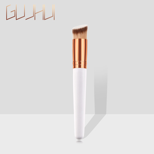 Single makeup brush platinum fan-shaped powder brush blush brush makeup tools beauty tools GUJHUI