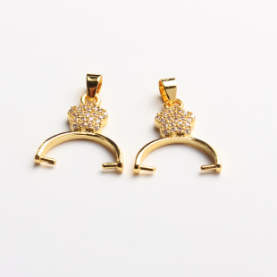 18K������ʯ��������A�� diy�ֹ��Ʒ������ӿ� ��ɫ�����ο�
