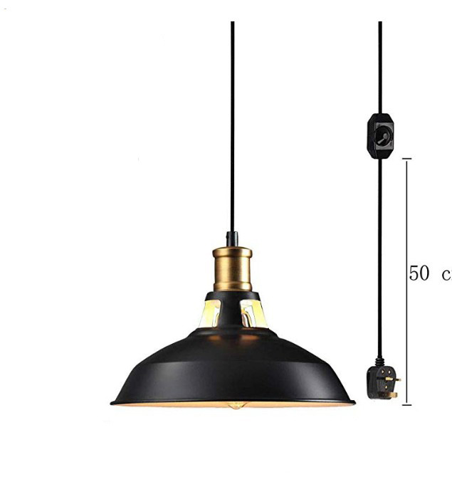 외부 검은 내부 흰색 샹들리에-영국 게이지 로터리 스위치 플러그