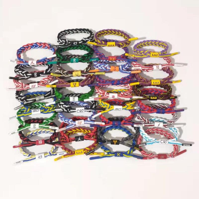 NBA star bracelet basketball woven bracelet non-lion hand rope shoelace bracelet Kobe Curry Owen