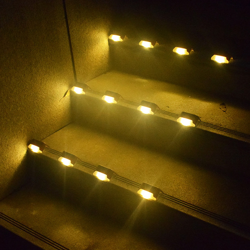 Solar Step Light Outdoor Wall Light Fence Light Waterproof Stair Light Garden Railing Light Solar Step Light