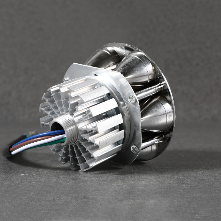 Lámpara de la motocicleta lámpara eléctrica lejos y cerca de la luz LED faro incorporado de alta potencia universal faro 40V85V lámpara