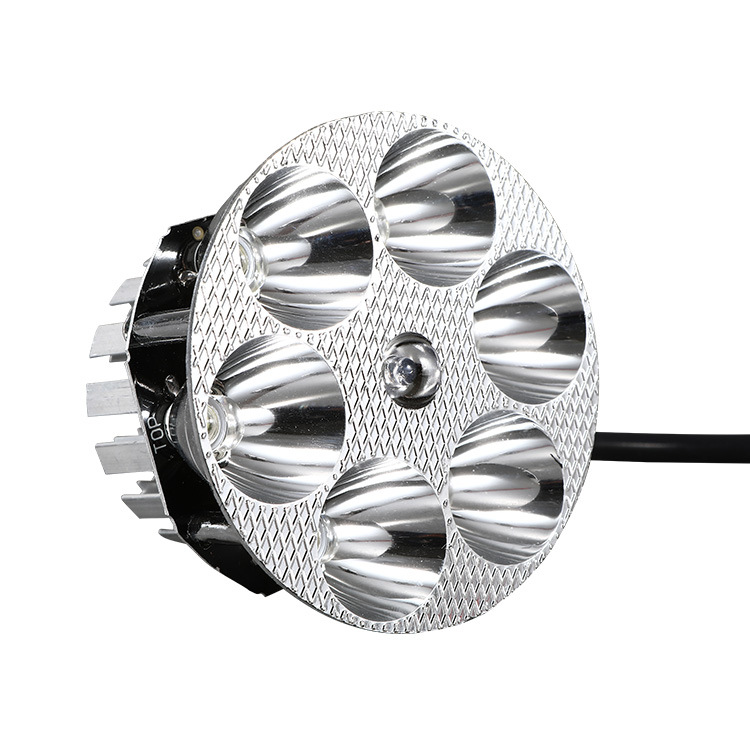 Lámpara de la motocicleta lámpara eléctrica lejos y cerca de la luz LED faro incorporado de alta potencia universal faro 40V85V lámpara