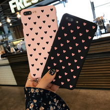 清新泫雅小爱心手机壳适用苹果XR保护套12max韩国13pm少女8plus壳