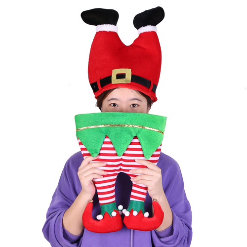 Christmas Decorations Santa Hats Children Adult Pants Hats Elf Hats Christmas Decoration Party Supplies Gifts