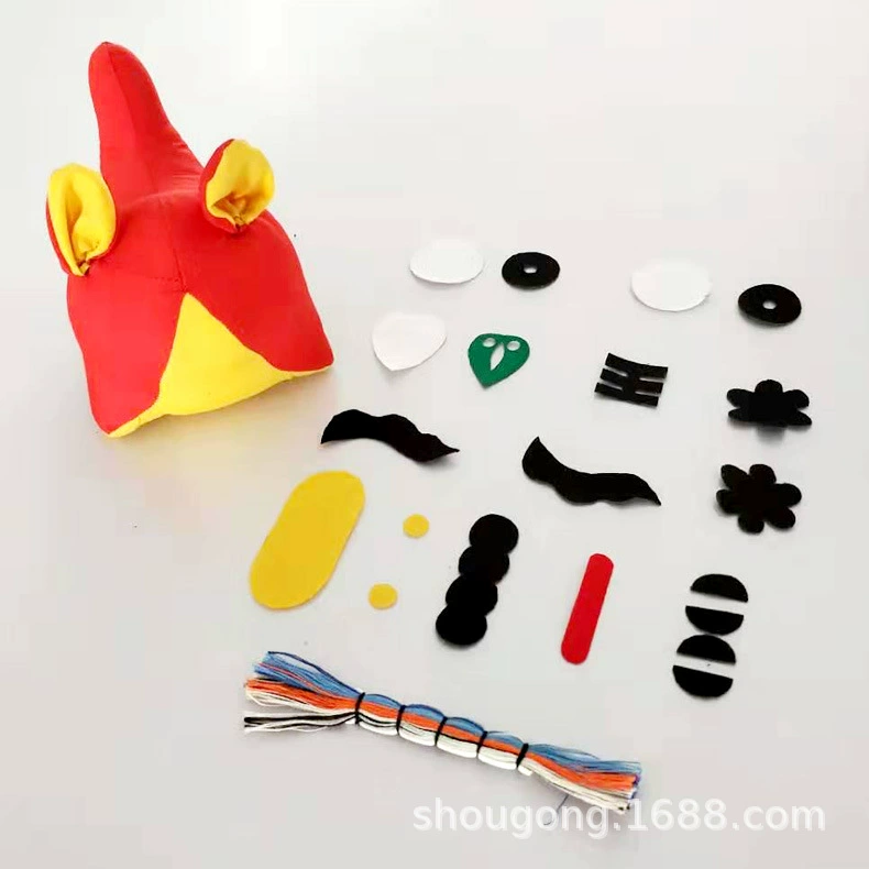 Cloth, materials set, handmade, tiger, family style