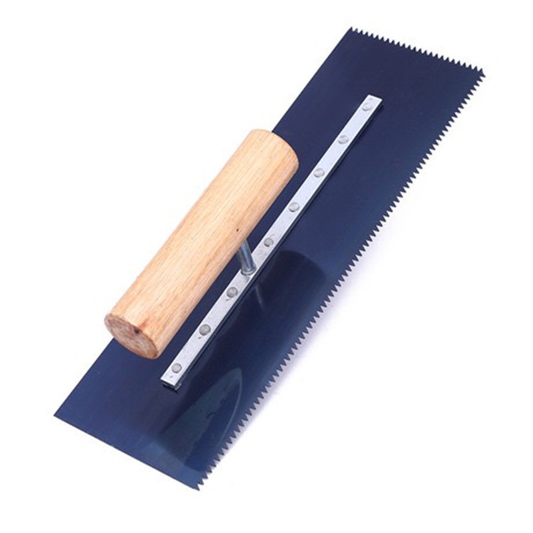 Professional Toothed Handmade Trowel, Floor Push Knife, Epoxy Floor Paint Steamed Bun Knife, Toothed Knife, Toothed Push Knife, Trowel