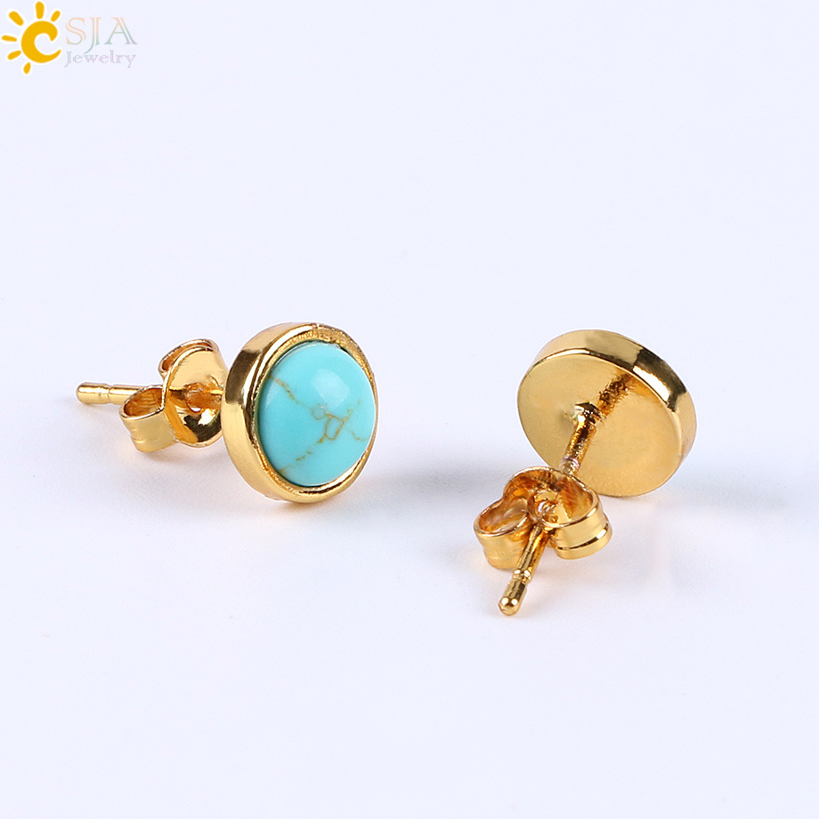 Simple Clip Earrings With Natural Multi-colour Stone And Diamonds_voghion.com